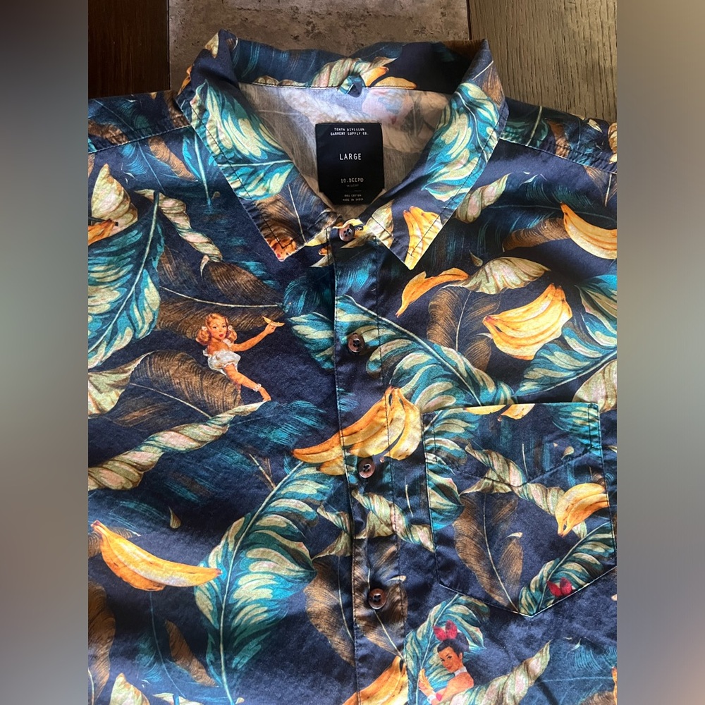 Deadstock 10 Deep Button Up T shirt